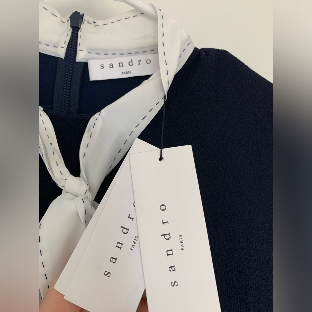 Sandro Ghalia front tie dress NWT - Picture 7 of 13